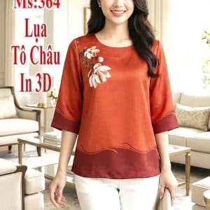 Vải lụa Tô Châu in 3D Ms:364
